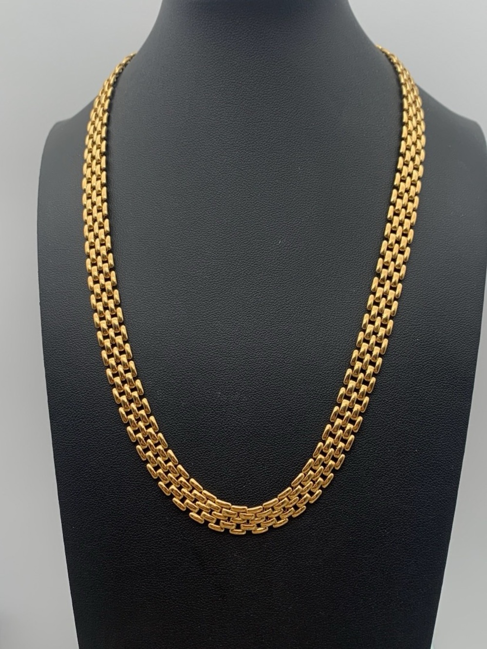 Vintage gold tone Panther Link Necklace 20” Women Jewelry